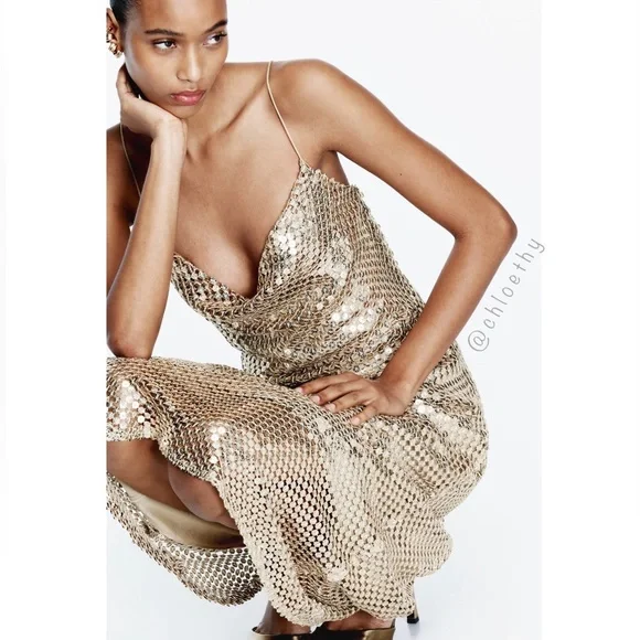 green emerald velvet dress The Crystal Stone Mesh Dress- Gold  Baacal